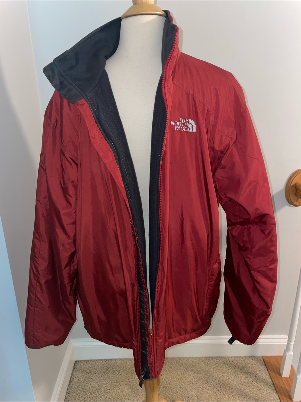 The North Face Men's Deep Red Puffer Jacket